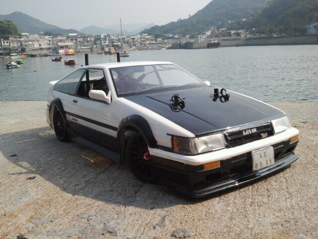 my ae86(加灯.后镜.尾翼)