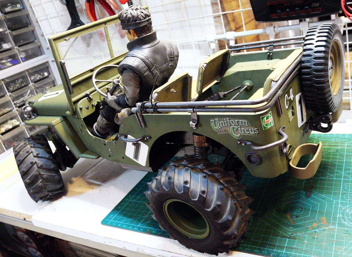 diy 1/6 rc willys m38 military jeep