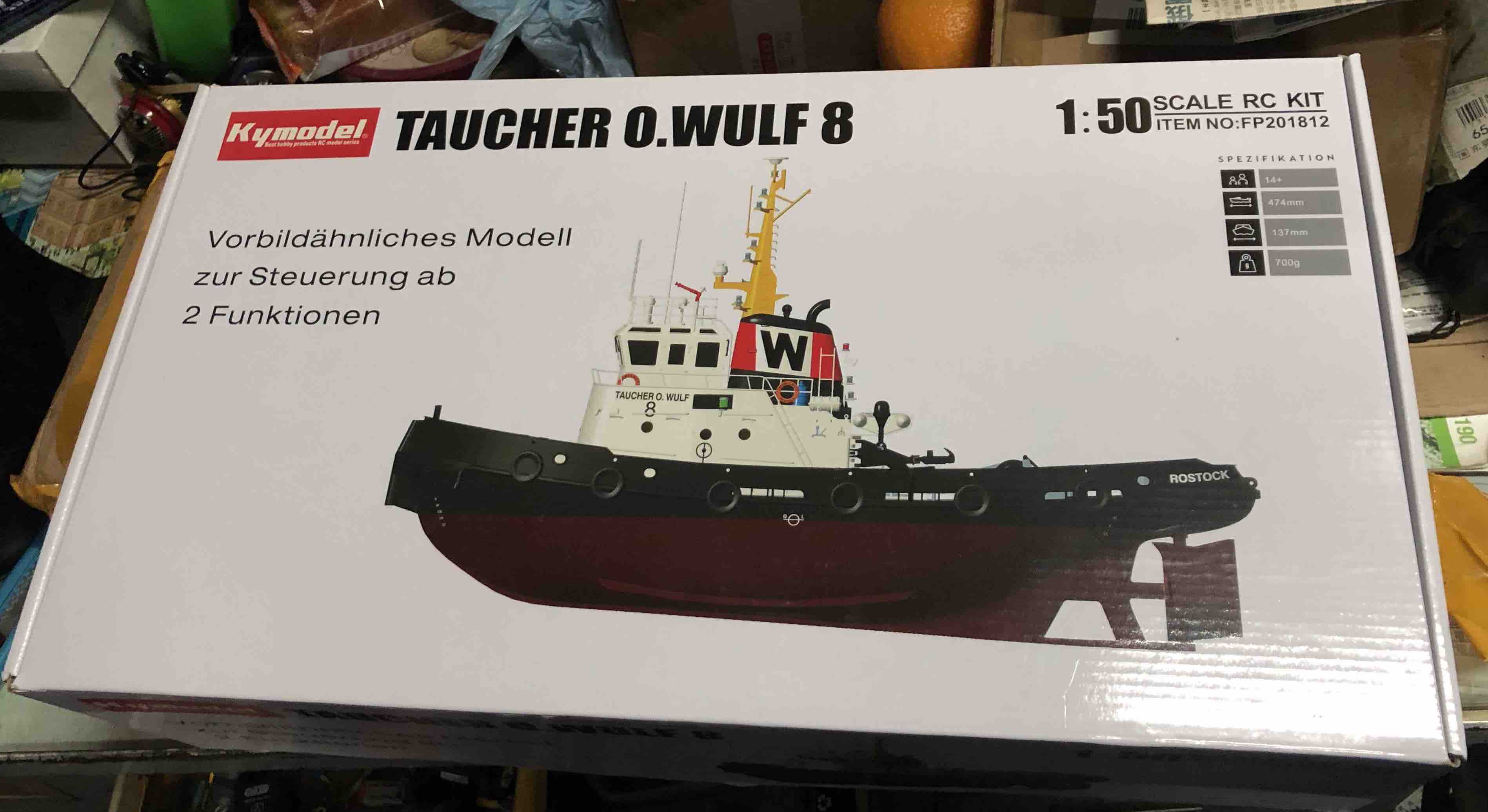 1/50 Taucher O.Wulf 8 拖船 開盒報告