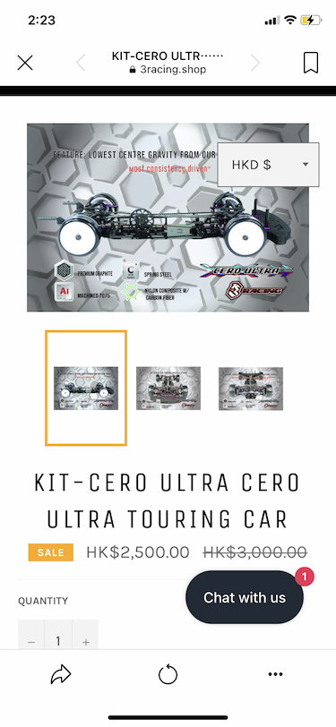 3 Racing - Ultra Cero 開始接受預訂。