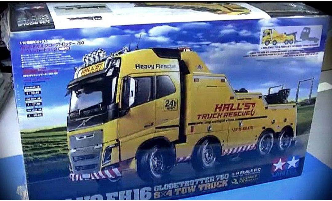 全新tamiya 1/14 Volvo 8×4 Tow Truck kit