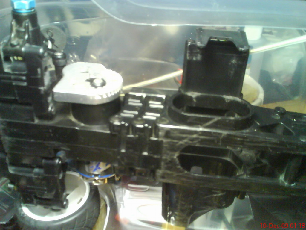 手機拍比較霧，兩節延長件拉長軸距。